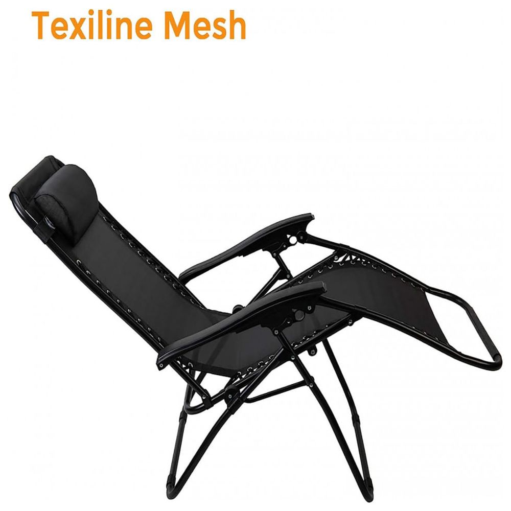 Cadeira Reclinável Ajustável Gravidade Zero com Apoio de Cabeça