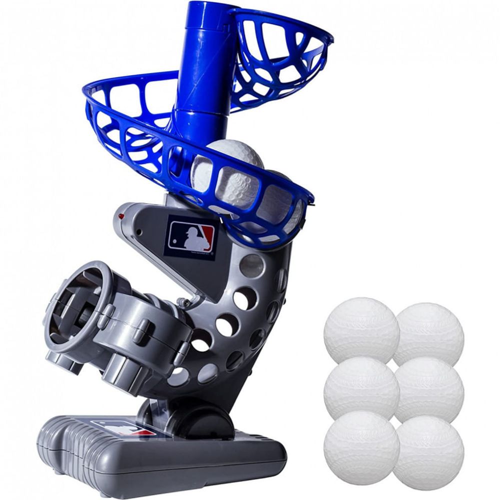 Arremessador Eletrônico Automático de Beisebol com 6 Bolas para Crianças  com 4 Anos ou Mais, Franklin Sports, Azul - Dular