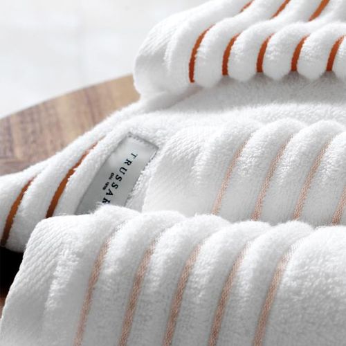 Toalha de rosto Trussardi Palladio 48x80cm branca/ruggini Toalha de rosto Trussardi Palladio 48x80cm branca/ruggini