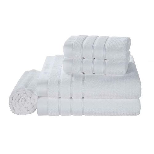 Jogo de toalha Trussardi Massima 5 peças 1,00mx1,50m branco