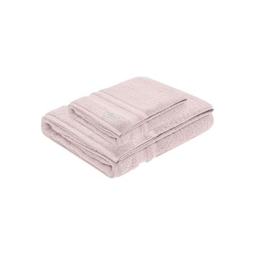 Jogo de toalhas Trussardi Lorenzi 2 peças 70cmx1,40m Soft Rose