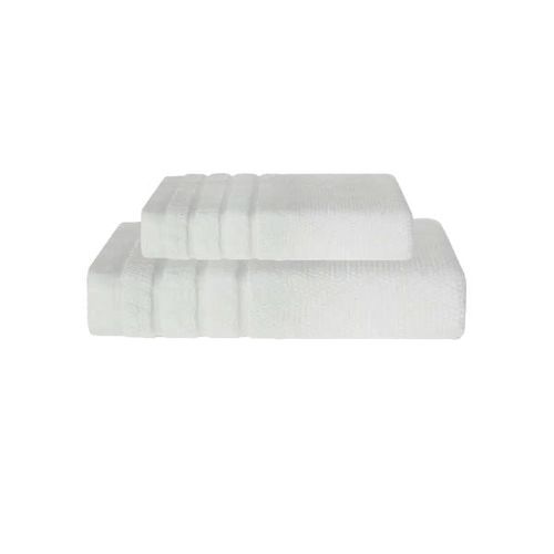 Jogo de toalhas Trussardi Massima 2 peças 1,00cmx1,50m Branco