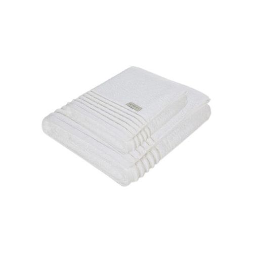 Jogo de toalhas Trussardi Palladio 2 peças 86cmx1,50m Branco/Arenito - 3617646/3617654