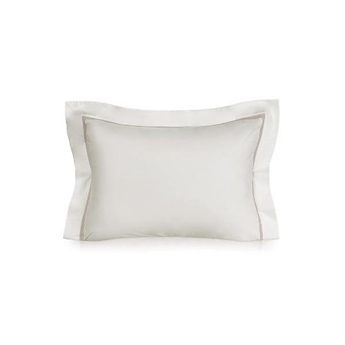 Fronha Trussardi Ariani 300 fios  100% Algodão Egípcio 50cmx70cm Branco/Legno Fronha Trussardi Ariani 300 fios  100% Algodão Egípcio 50cmx70cm Branco/Legno