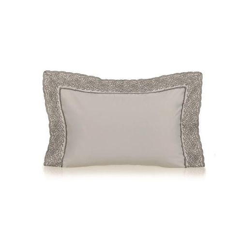 Fronha Trussardi Coralino 300 fios  50cmx70cm Branco/Adriático Fronha Trussardi Coralino 300 fios  50cmx70cm Branco/Adriático