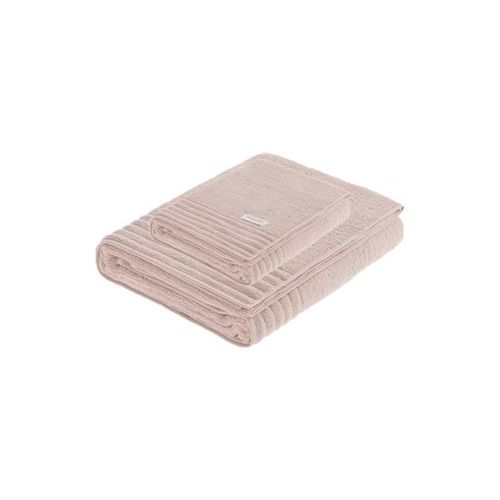 Jogo de toalhas Trussardi Imperiale 2 peças 70cmx1,40m Soft Rose