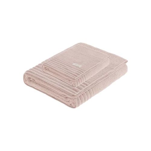 Jogo de toalhas Trussardi Imperiale 2 peças 86cmx1,50m Soft Rose