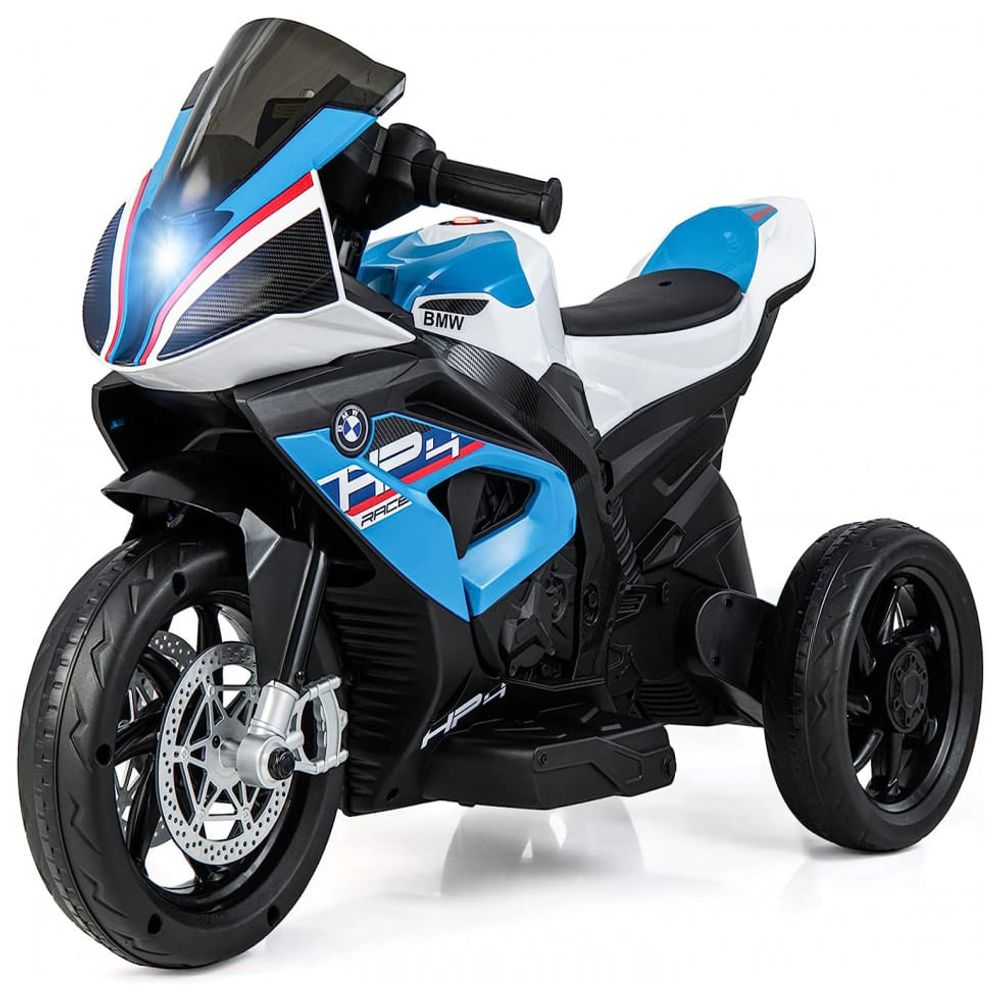 Moto Elétrica Infantil 1 Assento com Rodas de Treinamento, Luz LED, MP3 e  Bluetooth, 12V, OLAKIDS BMW Polícia, Branca e - Dular