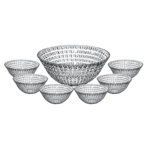 Jogo de bowls em vidro L'Hermitage Chevalier 7 peças incolor