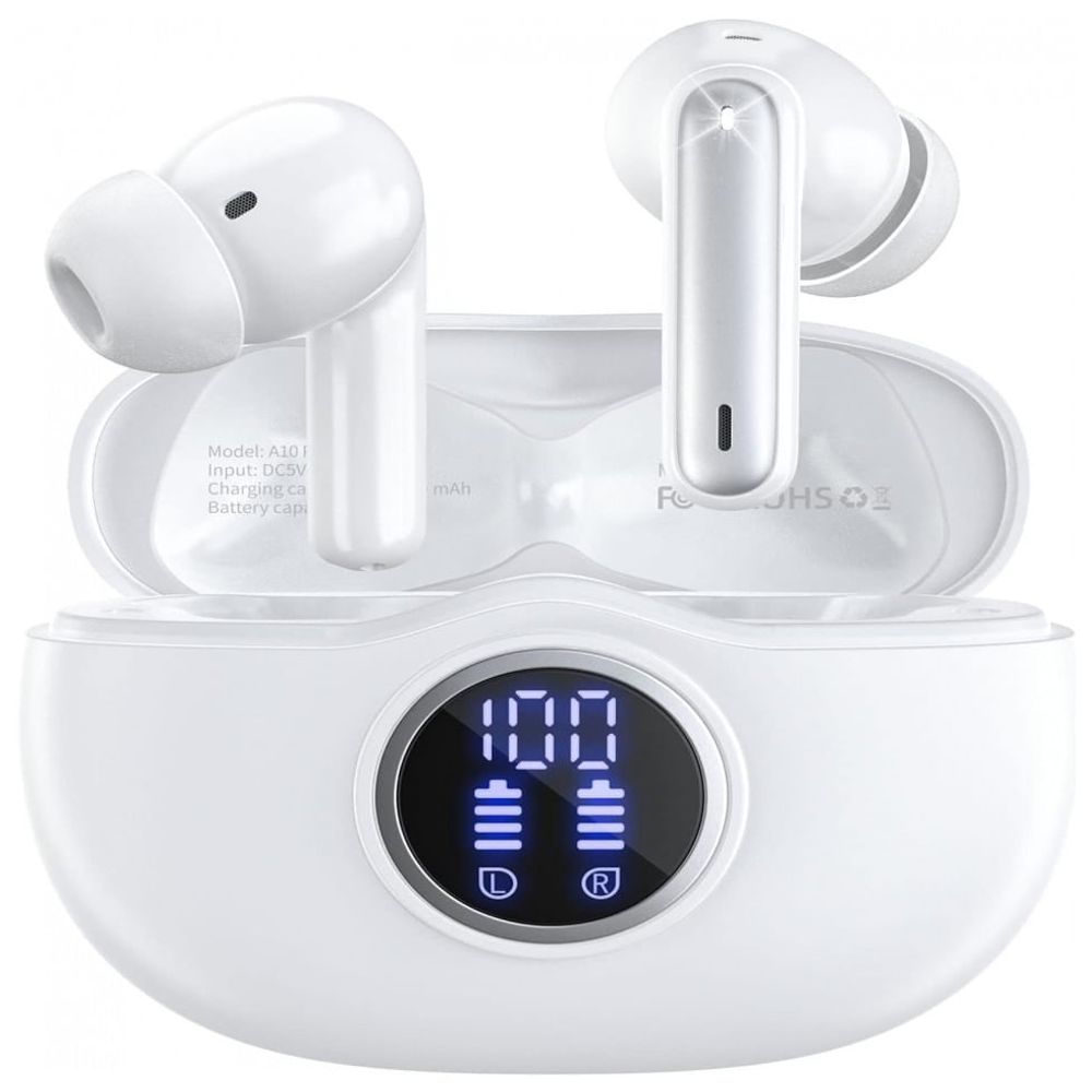 Fones de ouvido sem fio TWS Bluetooth com controle de toque, esportivo,  fones de ouvido estéreo para dispositivos eletrônicos iOS, Android.