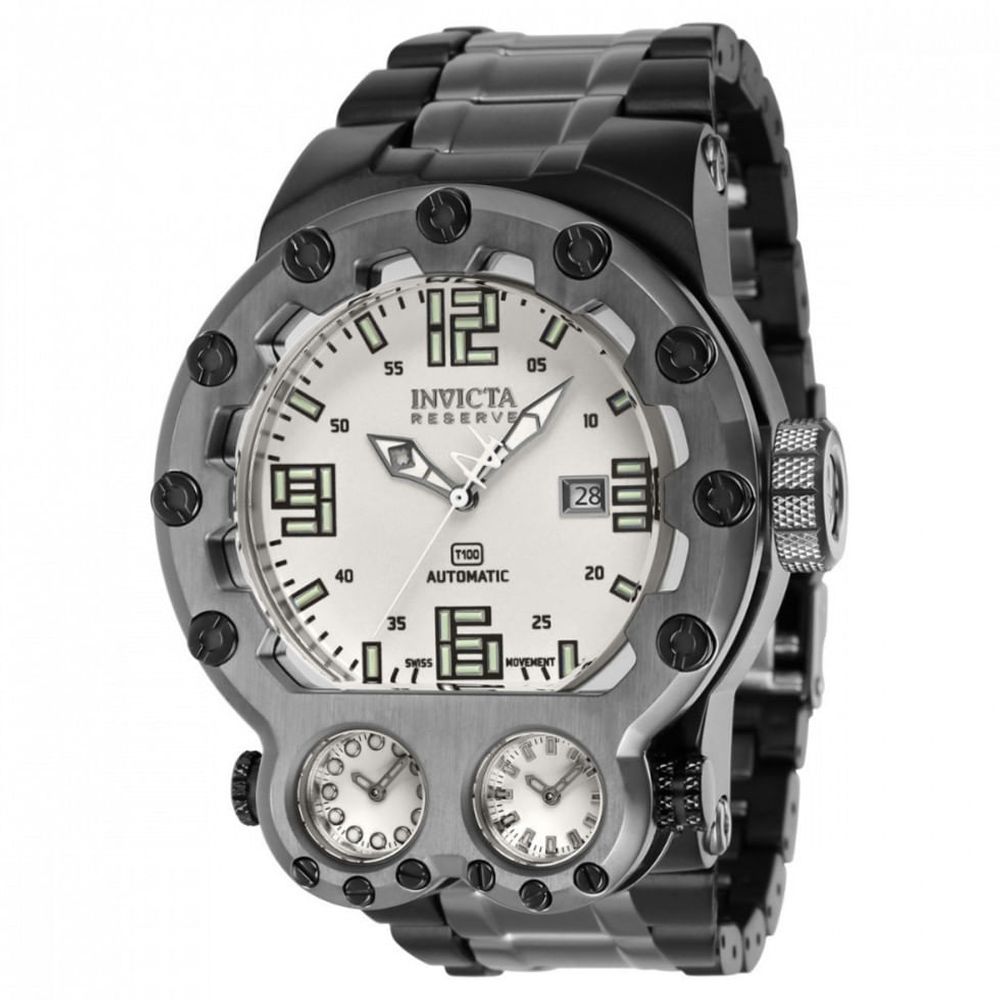 Relógio masculino Invicta Reserve Magnum Tria automático , preto, titânio  37561 - Dular