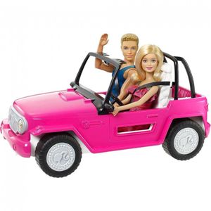 Carro da Barbie e do Ken para Viagem de Praia, Rosa - Dular