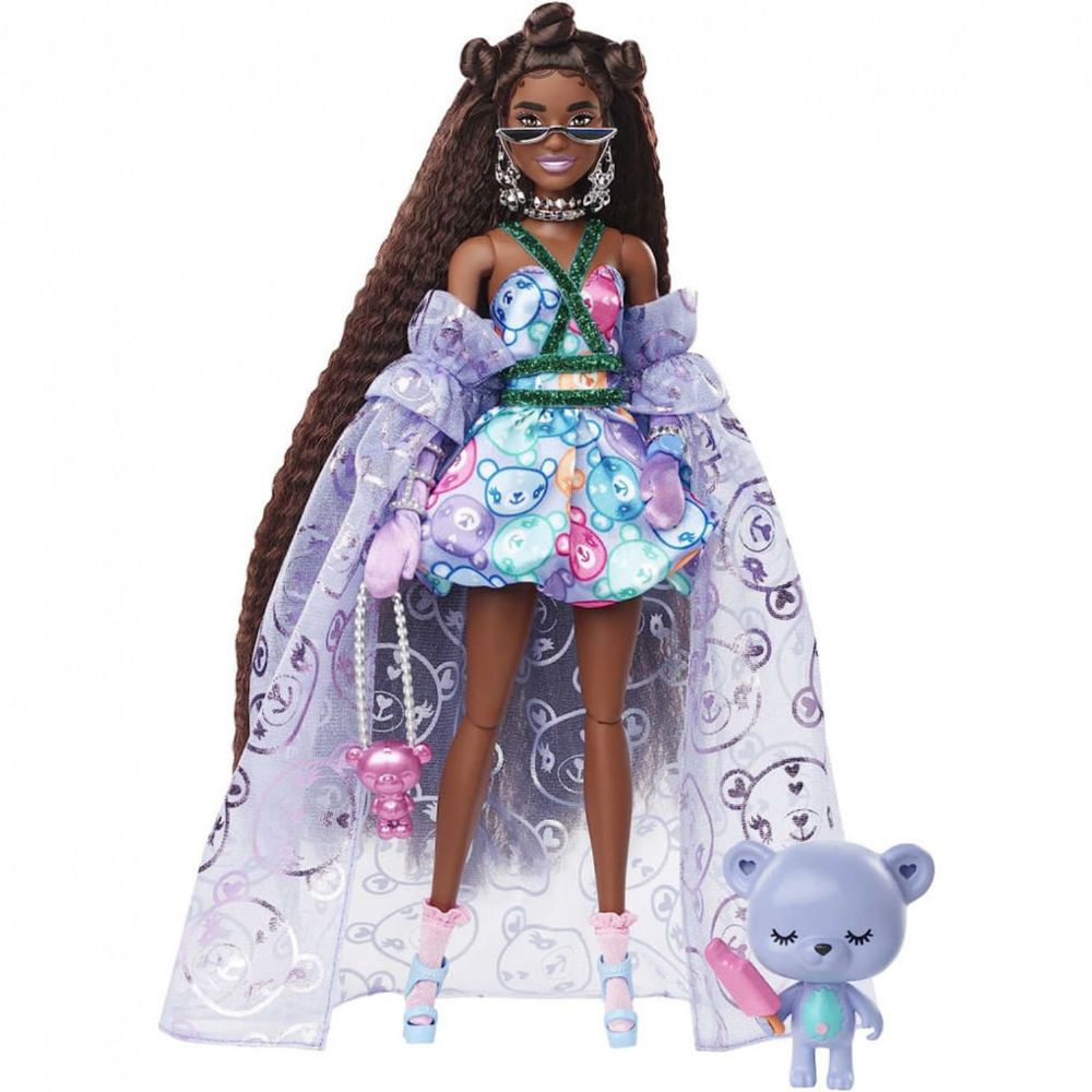 Roupa De Boneca Barbie - Vestido Azul Metálico