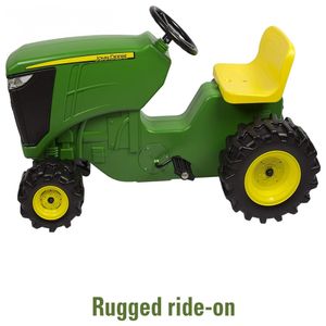 Trator Infantil com Assento Ajustável e Volante Funcional John Deere para  Crianças de 18 a 36 meses, Verde - Dular