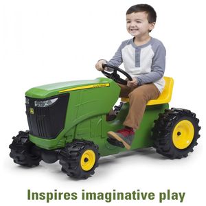 Trator Infantil com Assento Ajustável e Volante Funcional John Deere para  Crianças de 18 a 36 meses, Verde - Dular