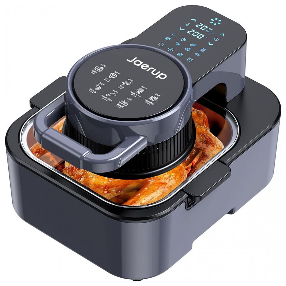 Air Fryer 8 Litros Antiaderente 6 em 1 com Controle Digital, 110V 1750W  Jaerup, Cinza - Dular