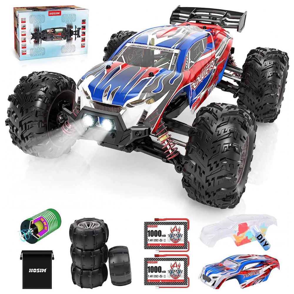 Carro de controle remoto RC Cars para adultos Crianças, 1 18 RC Car RC Truck,  4WD High Speed 40 KM H Off Road Monster  - Dular