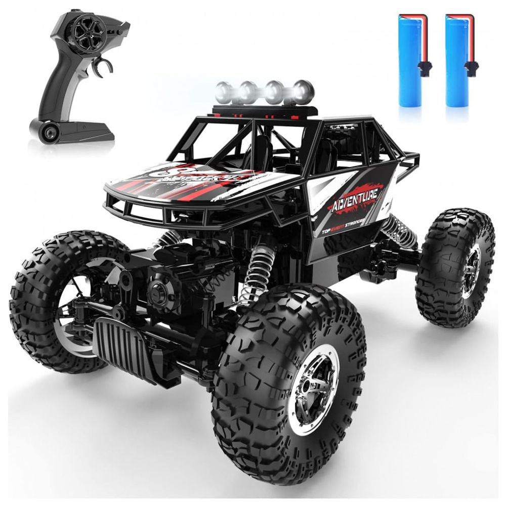 Carrinho Controle Remoto 4x4 Monster Truck Rock Crawler + bateria extra off  road