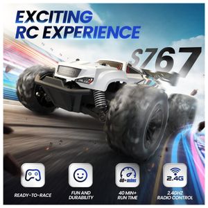 Carro DEERC RC, Monster Truck de controle remoto com 2 baterias para 40  minutos de jogo, todo o terreno 2,4 GHz RTR - Dular