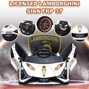 Carro elétrico infantil Lamborghini Aventador, dois lugares, registrado,  3-15km/h, portas borboleta, modo drift – BLAKHOLE