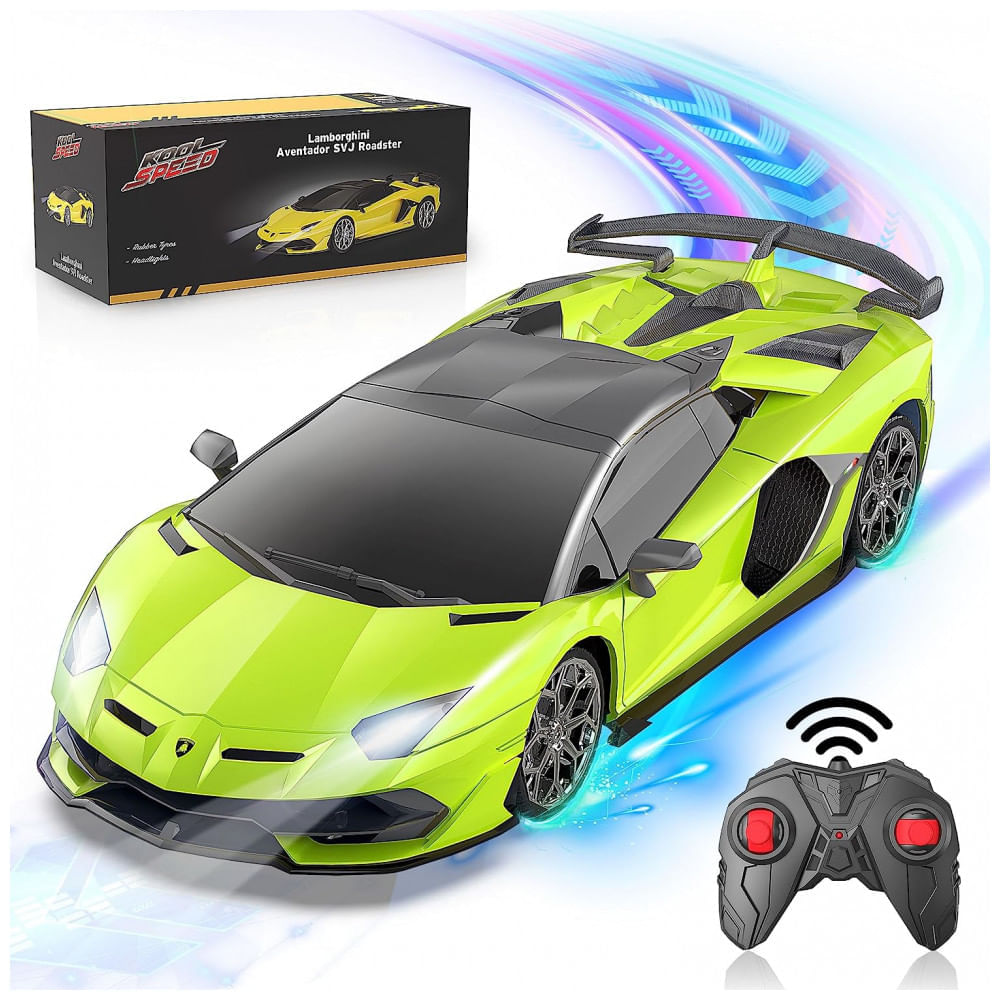 Carrinho de Controle Remoto Lamborghini 2,4Ghz para Crianças de 3