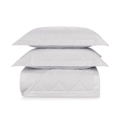 Colcha Trussardi Galles 300 fios 2,50mx2,50m Queen Branco/Branco