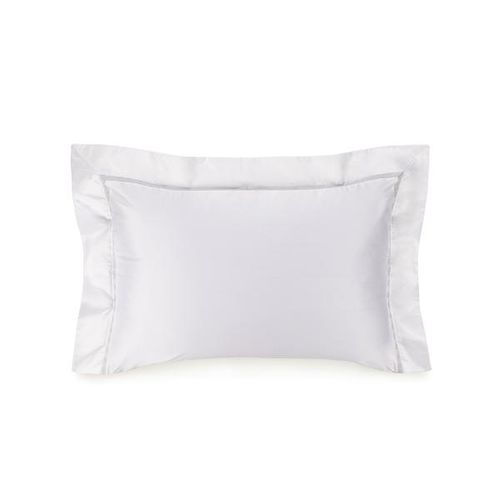 Fronha Trussardi Matheus 1000 fios 50cmx70cm 100% Algodão Egípcio Branco/Platino Fronha Trussardi Matheus 1000 fios 50cmx70cm 100% Algodão Egípcio Branco/Platino