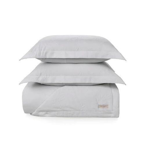 Colcha Trussardi Vantini Jacquard 2,60mx2,70m Queen Branco/Branco Colcha Trussardi Vantini Jacquard 2,60mx2,70m Queen Branco/Branco