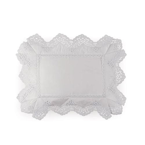 Almofada Trussardi Galles 300 fios 30cmx40cm Branco/Branco Almofada Trussardi Galles 300 fios 30cmx40cm Branco/Branco