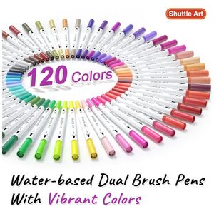 Marcadores Ohuhu para livros de colorir adulto: 120 cores Dual Br