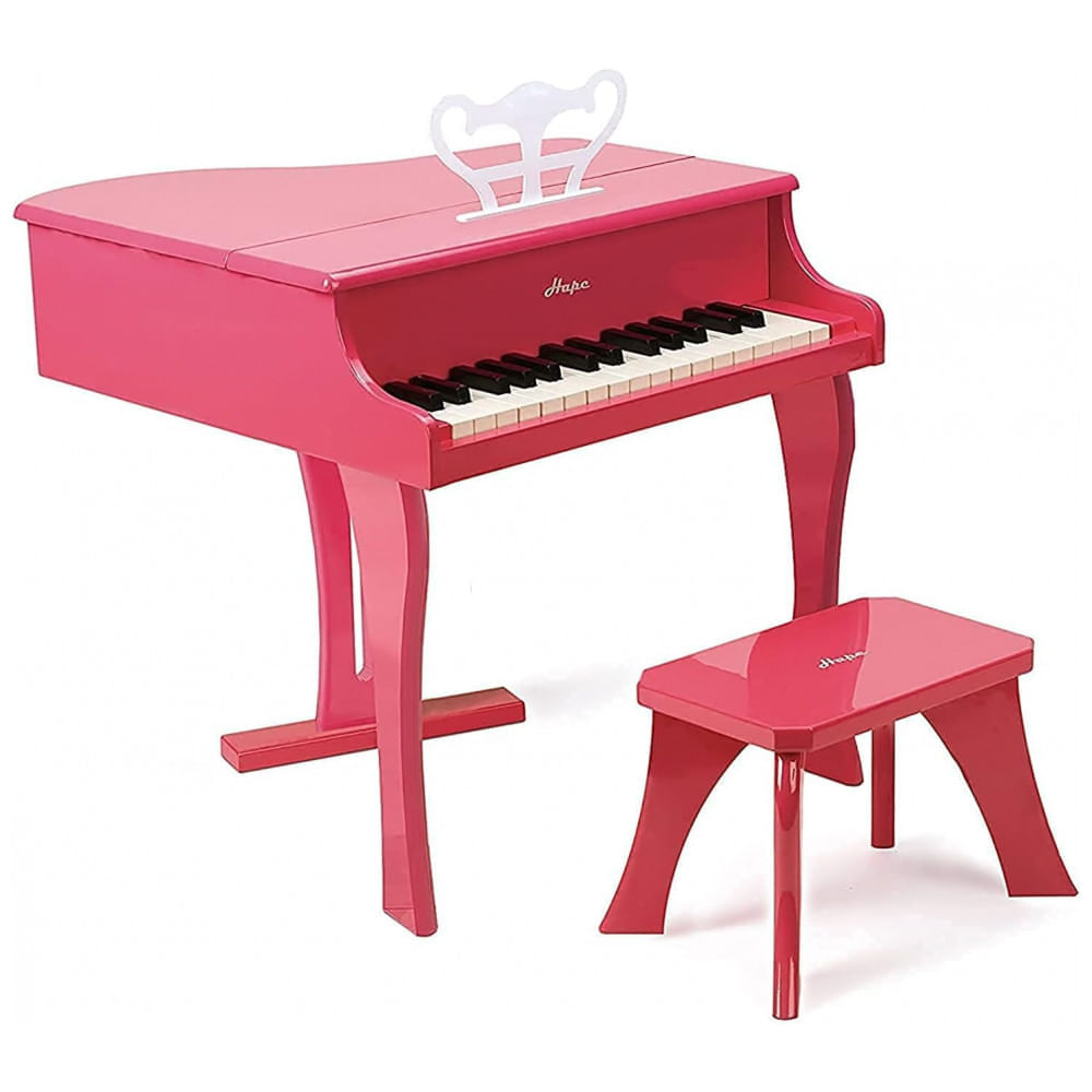 Piano de Madeira Infantil para Crianças de 3 Anos ou Mais, Hape, Rosa -  Dular