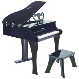 Piano Clássico de Madeira Infantil com 30 Teclas, Banco e Tampa de Piano, 3  Anos ou Mais, Goplus, Vermelho - Dular