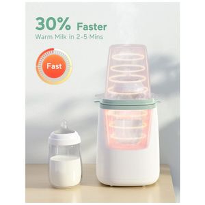 Aquecedor de Mamadeiras para Todas as Mamadeiras com Temporizador e  Controle, Momcozy, Branco e Verde - Dular