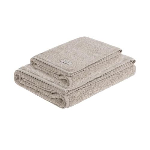 Jogo de toalhas Trussardi Fontani 2 peças 86cmx1,50m Nocciola Jogo de toalhas Trussardi Fontani 2 peças 86cmx1,50m Nocciola