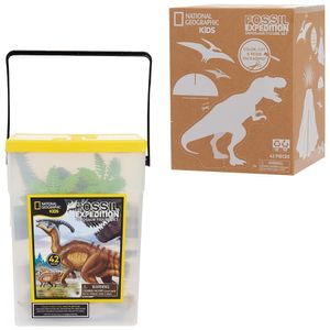 Kit Livro de Dinossauro e de Fóssil de Dente de Dinossauro para Escavar,  National Geographic - Dular