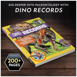 Kit Livro de Dinossauro e de Fóssil de Dente de Dinossauro para Escavar,  National Geographic - Dular