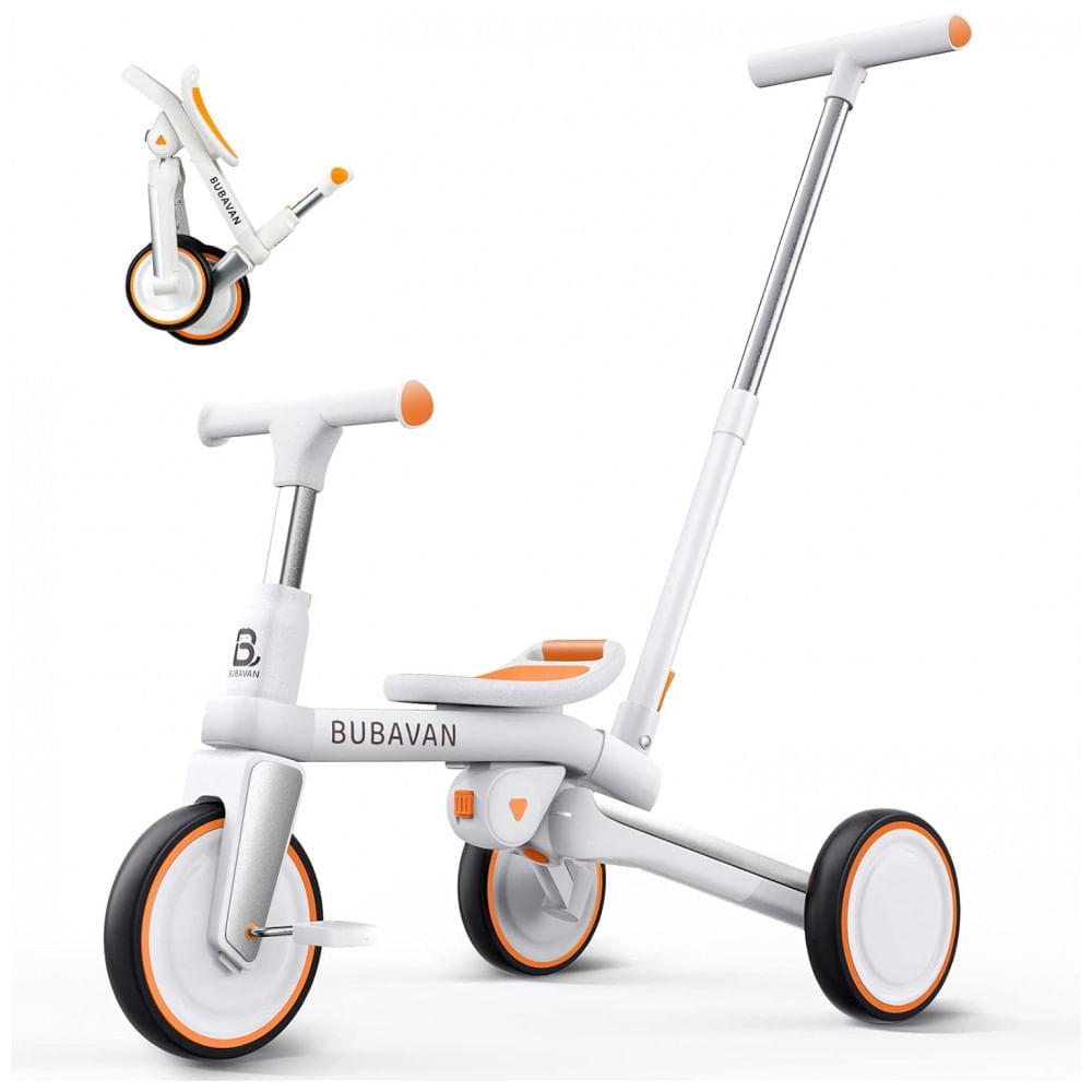Triciclo infantil de dois assentos, bicicleta com pedal