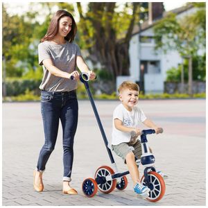 Triciclo Infantil 4 em 1 com Pedal Removível para Crianças de 2 a