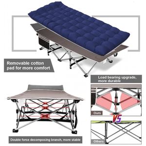 Cama Dobrável Portátil para Acampamento com Camada Dupla, Acolchoado e  Bolsa de Transporte, Suporta 408 kg, Nictemaw, C - Dular