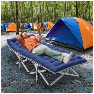 Cama Dobrável Portátil para Acampamento com Camada Dupla, Acolchoado e  Bolsa de Transporte, Suporta 408 kg, Nictemaw, C - Dular