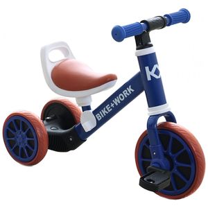 Triciclo Infantil 4 em 1 com Pedal Removível para Crianças de 2 a