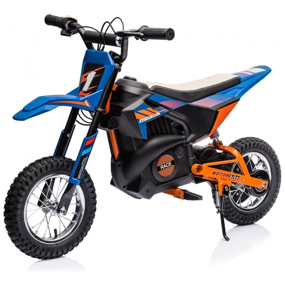 Moto Elétrica Infantil para Trilha a Bateria 24V até 14 km, h 250W Idade  Rec 13 Anos, Hover, Azul - Dular