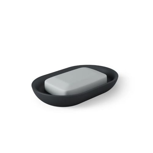 Saboneteira oval em plástico Umbra Junip preto