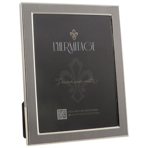Porta-retrato em metal L'Hermitage Frame 15x20cm prata (24888)