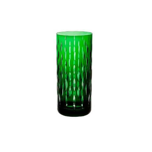 Copo em cristal Strauss Overlay Long Drink 142.152 395ml verde escuro