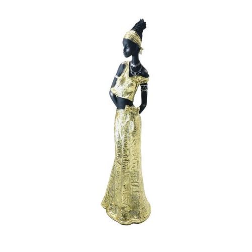 Estatueta de resina Elby Mulher africana 35cm