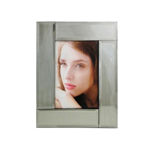 Porta-retratos de vidro MCD Elby 13x18cm espelhado V10-357