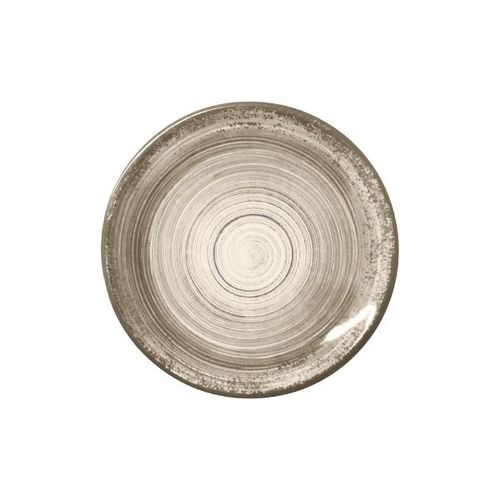 Prato sobremesa em porcelana Schmidt Esfera 21cm cinza
