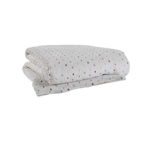 Cobertor Flannel Confette Andreza Solteiro 1,50mx2,20m Areia