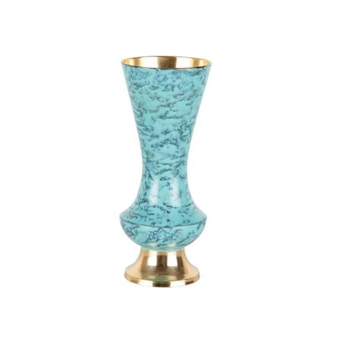 Vaso Decorativo metal Royal Decor Blue Mint 4x9cm azul 61116